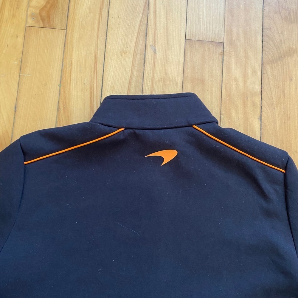 McLaren Formula 1 Team Workday Quarter Zip Pullover Jacket Black Orange Size XS - Picture 12 of 12